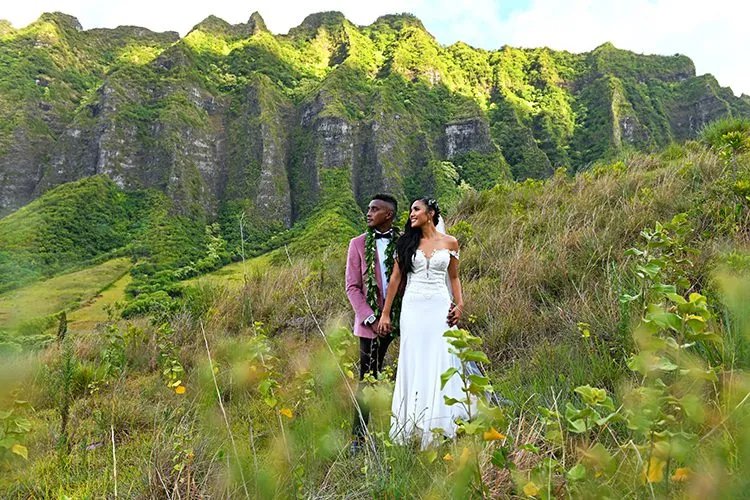 Couple Posing in Hawaii